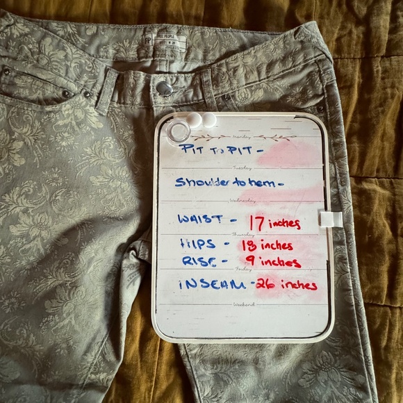 Free People Pants Sz 28 good used condition - Picture 4 of 5